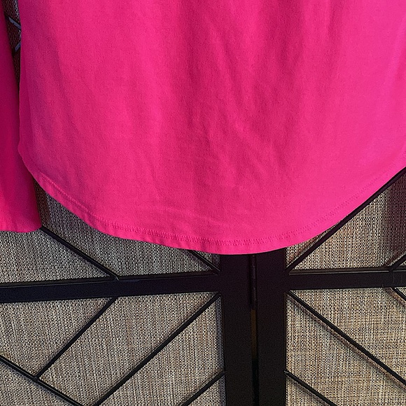 GENTLY USED NO BOUNDARIES 7/9 PINK LONG SLEEVE SHIRT - Picture 4 of 5